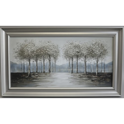 Silver Tree Scene 117cm x 64cm